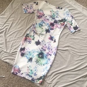 Floral bodycon dress